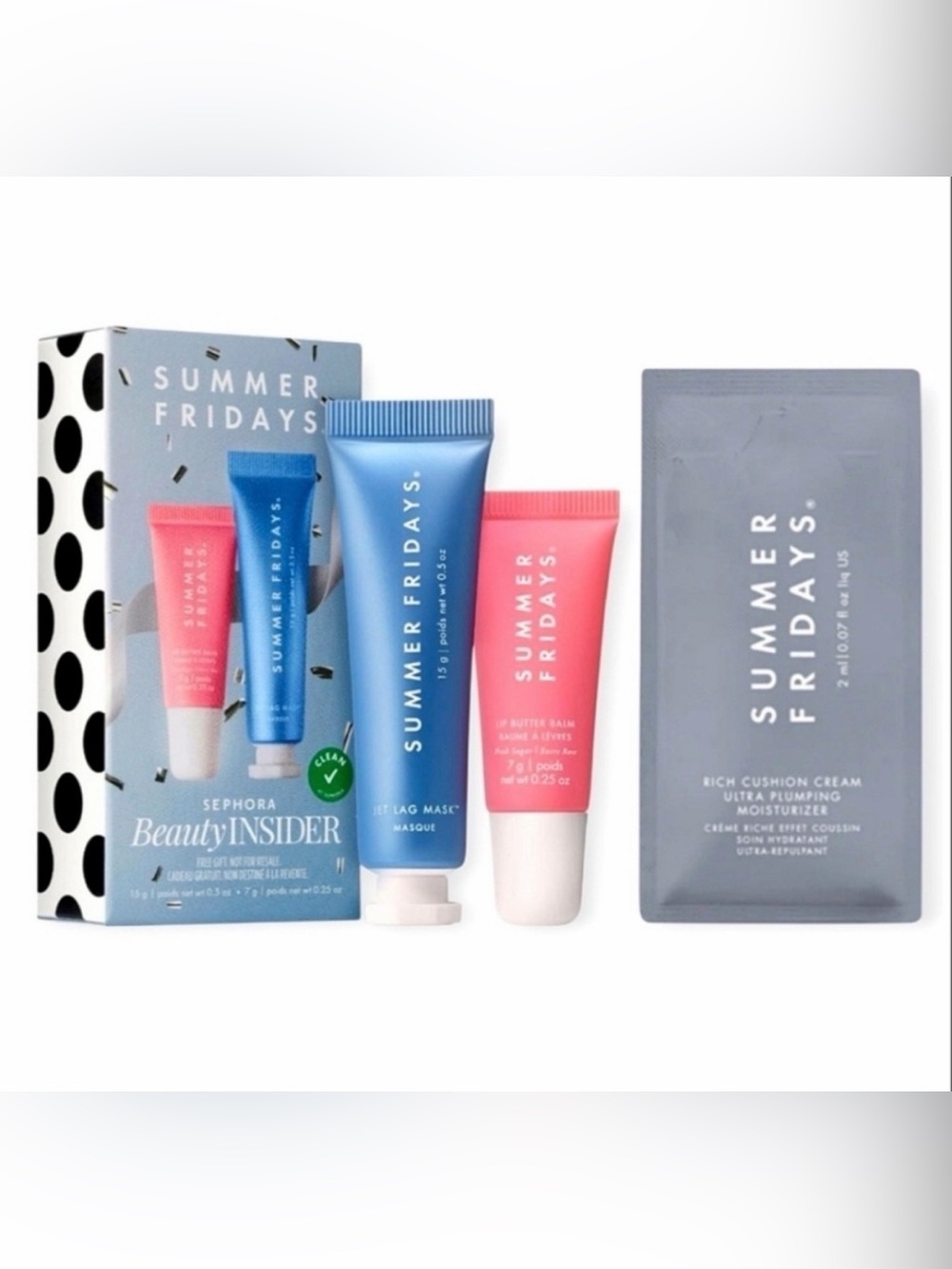 NIB-Summer Fridays Beauty 3PC Set - Picture 1 of 5